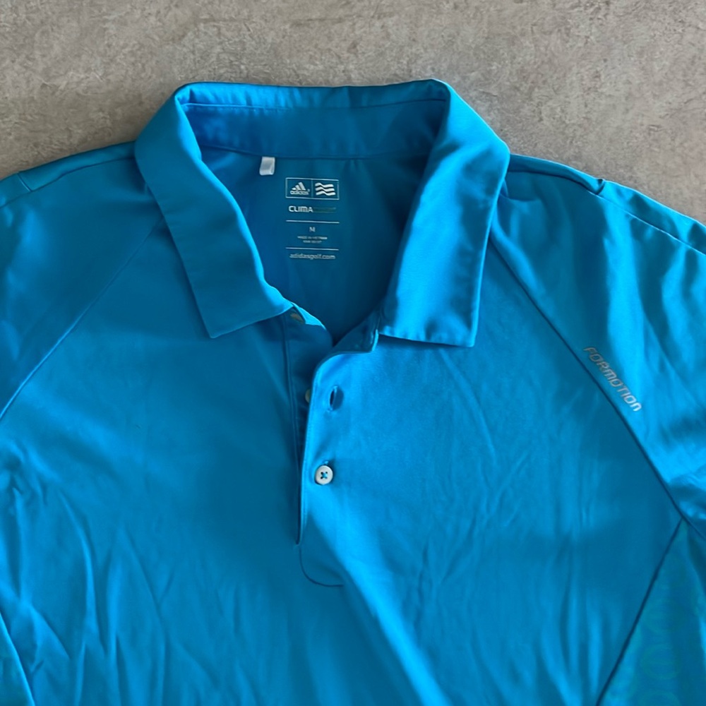 Adidas ClimaCool Golf Polo. Turquoise.